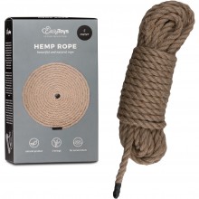 Крепкая пеньковая веревка для бондажа «Hemp Bondage Rope», длина 5 метров, EasyToys ET256BRN, бренд EDC Collections, цвет бежевый, 5 м., со скидкой