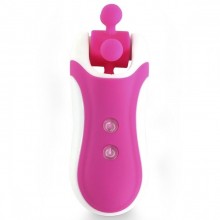 Стимулятор клитора «Clitella» со сменными насадками для вращения, цвет розовый, FeelzToys FLZ-E27867, со скидкой