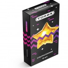Ультратонкие презервативы «Torex Party», 12 шт в упаковке, TRX-2406, из материала латекс, длина 18 см., со скидкой