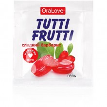 Гель-лубрикант на водной основе «Tutti-frutti OraLove Сладкий барбарис», 4 гр, Биоритм lb-30020t, из материала водная основа, со скидкой