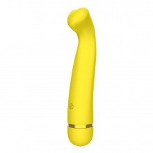 Перезаряжаемый вибратор «Fantasy Raffi», цвет желтый, Lola Toys 7910-01lola, бренд Lola Games, из материала силикон, длина 13.5 см., со скидкой
