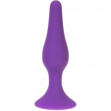 Cиликоновая анальная пробка размера S, цвет фиолетовый, OYO OYO - Softpurple S, длина 10 см.