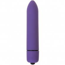 Вибропуля с заостренным кончиком, цвет фиолетовый, OYO VB10-OYO-violet, из материала пластик АБС, длина 9.3 см., со скидкой