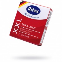 Презервативы «RITEX XXL №3», увеличенного размера, 20 см, Ritex 2001, из материала латекс, длина 20 см.