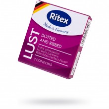 Презервативы «Ritex LUST №3», рифленые с пупырышками, 19 см, Ritex 2002, из материала латекс, со скидкой