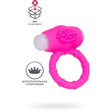 Эрекционное кольцо на пенис, силикон, розовое, 351042, бренд OEM, диаметр 2.5 см.