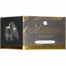 Массажная свеча с ароматом ванили «Le Desir Massage Candle Vanilla Scented», 100 мл, Shots DCO010, бренд Shots Media, цвет черный, длина 4.5 см.