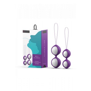 Набор вагинальных шариков «Bfit Classic» с разным весом, фиолетовый, BSwish BSCFI0099, бренд B Swish, длина 7.8 см.