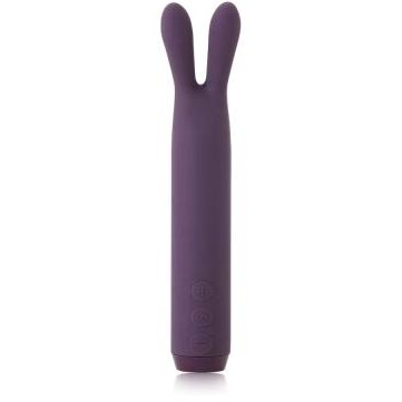 Мини-вибратор с ушками «Je Joue Rabbit Bullet purple» фиолетовая, Je Joue BUL-RBT-PU-USB-VBEU., из материала силикон, длина 13 см., со скидкой