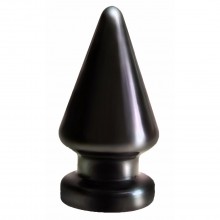 Анальная втулка большого размера «Black magnum 3», ПВХ, LoveToy 420300, бренд LoveToy А-Полимер, цвет черный, длина 18 см., со скидкой
