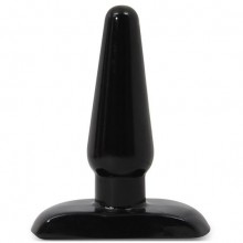 Черная анальная пробка «Small Plug», 9 см, Blush novelties BL-18605, из материала ПВХ, цвет черный, длина 9 см., со скидкой