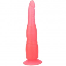 Фаллоимитатор гелевый на присоске, розовый, Биоклон LoveToy 215100, бренд LoveToy А-Полимер, из материала ПВХ, длина 18.5 см., со скидкой