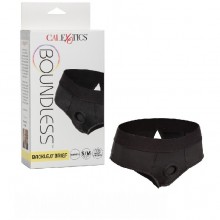 Черные трусы для страпона «Backless Brief Harness» с доступом, размер S/M, California Exotic Novelties SE-2701-09-3, бренд CalExotics