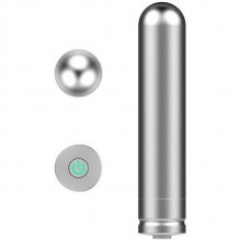 Перезаряжаемая пуля из нержавеющей стали «Ferro», общая длина 6.5 см, Nexus FER001, цвет серебристый, длина 6.5 см., со скидкой