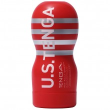 Мастурбатор с эффектом всасывания «US Original Vacuum Cup», Tenga TOC-201US, цвет красный, длина 18.1 см., со скидкой