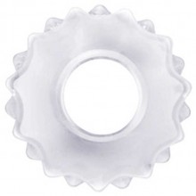 Прозрачное эрекционное кольцо на пенис «Power Plus Cockring», LoveToy LV1431, из материала TPE, диаметр 4 см.