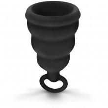 Cиликоновая менструальная чаша «Gcup Black» с защитой от протечек, 20 мл, Gvibe FT10592, бренд Fun Toys, из материала силикон, длина 6 см., со скидкой