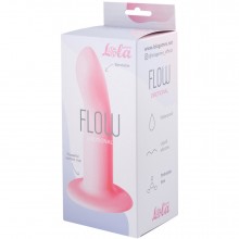Нереалистичный дилдо «Flow Emotional Pink», цвет розовый, материал силикон, Lola Games Lola Toys 2040-02lola, длина 13 см., со скидкой