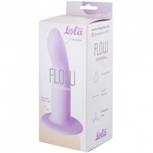 Гибкий нереалистичный дилдо «Flow Emotional Purple», цвет фиолетовый, материал силикон, Lola Games Lola Toys 2040-01lola, длина 13 см., со скидкой