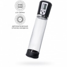 Автоматическая вакуумная помпа для пениса «Alrik Expert», ABS-пластик, цвет прозрачный, Sexus Men 709028, из материала пластик АБС, длина 29 см., со скидкой