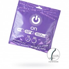 Ультратонкие презервативы «On Super Thin», цвет прозрачный, упаковка 15 шт, R&S Consumer Goods GmbH» 384, бренд R&S Consumer Goods GmbH, из материала латекс, длина 18.5 см., со скидкой