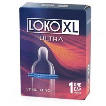 Стимулирующая насадка на пенис c усиками «Loko XL Ultra», 1 шт, Sitabella 1449, бренд СК-Визит, длина 19.5 см.