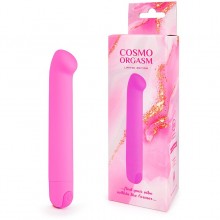 Розовый вибромассажер «Cosmo orgasm» с утолщенным кончиком для стимуляции точки G, 10 режимов вибрации, Bior toys csm-23171, из материала силикон, длина 13 см., со скидкой