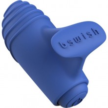 Вибростимулятор на палец «Bteased Basic Finger Vibrator», цвет синий, B Swish BSBTE1108, из материала силикон, длина 5 см., со скидкой