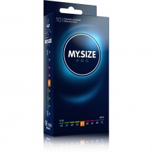 Классические презервативы из латекса «My.Size Pro №10», размер 57 мм, упаковка 10шт, R&S Consumer Goods GmbH 06524 57 мм, бренд R&S Consumer Goods GmbH, цвет прозрачный, длина 17.8 см., со скидкой