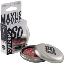 Экстремально тонкие презервативы «Extreme Thin», упаковка 3 шт, Maxus 0901-036, из материала латекс, длина 18 см., со скидкой
