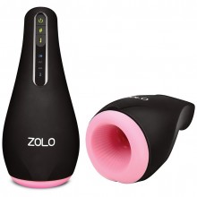 Мастурбатор пульсирующий «Heatstroker» с подогревом, цвет розовый, ZOLO-6029, из материала TPR, длина 21 см., со скидкой