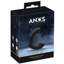 Вибровтулка анальная «Prostate Butt Plug», цвет черный, Anos 5530260000, бренд OEM, из материала силикон, длина 10.5 см.