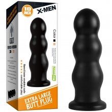Анальный стимулятор «Extra Large Butt Plug», цвет черный, X-Men X-MEN-3004, длина 24.5 см., со скидкой
