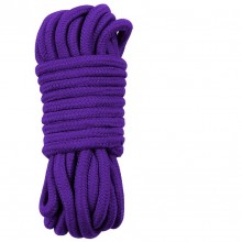 Хлопковая веревка для бондажа, цвет фиолетовый, длина 10 м, Lovetoy FT-001A-03 purple, 10 м., со скидкой