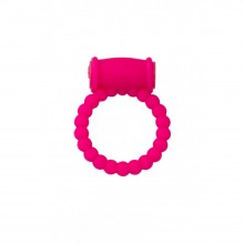 Эрекционное кольцо с вибрацией, цвет розовый, 4sexdream 47555-MM, из материала силикон, диаметр 3.5 см., со скидкой