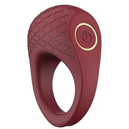 Вибрирующее кольцо для пениса «Ivy», цвет бордовый, Dream Toys 21766, длина 6.5 см.