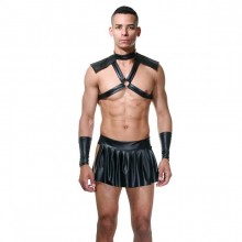 Тематический костюм «Гладиатор» для мужчин 4 предмета, цвет черный, размер L/XL, La Blinque LBLNQ-15371-LXL, из материала полиамид, со скидкой