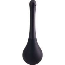 Черный анальный душ с закругленным наконечником «Squeeze Clean», цвет черный, Seven Creations 51115, длина 23.2 см.
