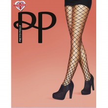 Колготки в крупную сетку «Premium Fashion», цвет черный, размер S/L, Pretty Polly AVD8, со скидкой