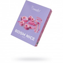 Набор для ролевых игр «BDSM Nice», цвет розовый, Eromantica 213114, из материала экокожа, со скидкой