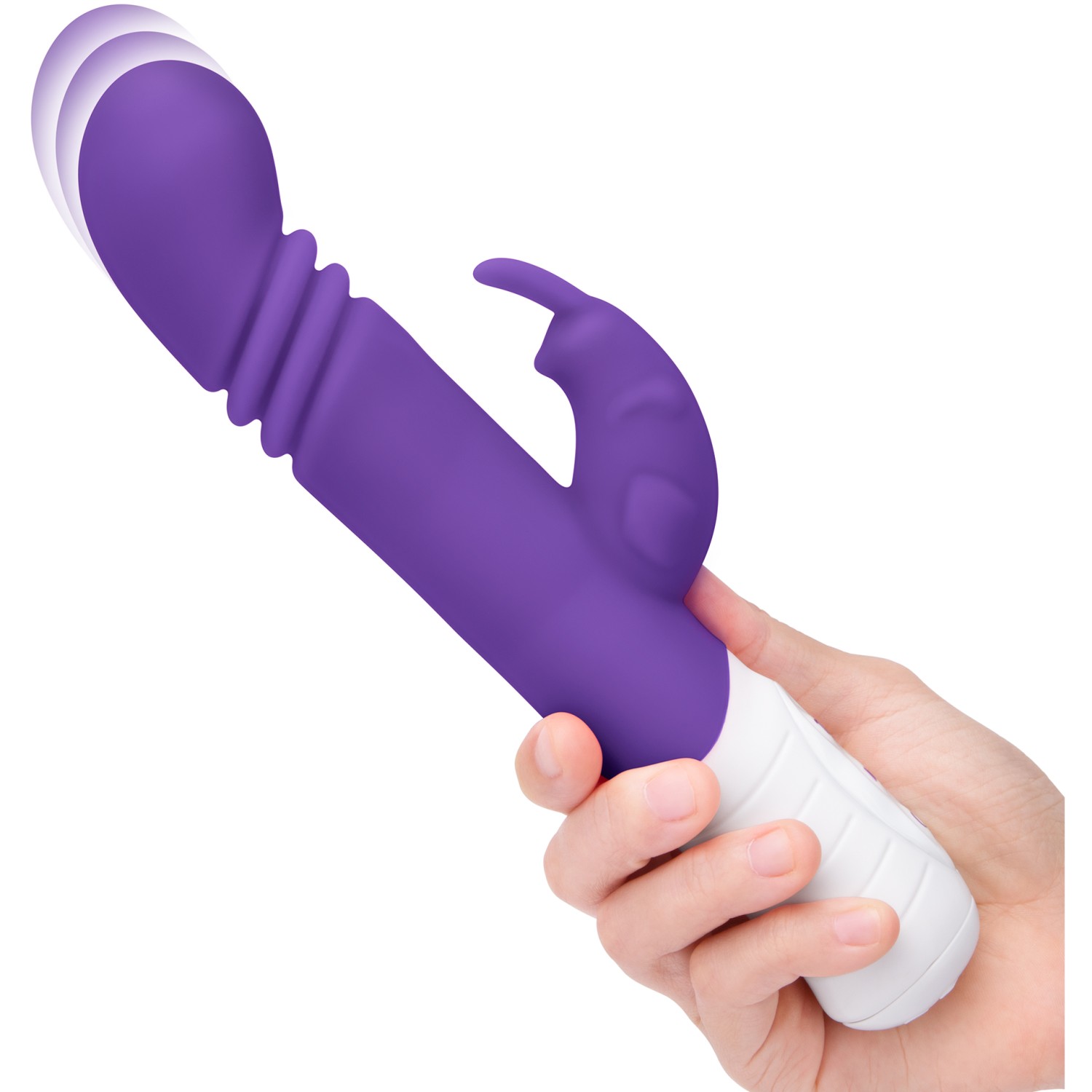 Небольшой тонкий фиолетовый массажер для G-точки «Slim Shaft Thrusting G-spot», Rabbit Essentials RR-012-PUR, со скидкой