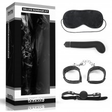 Изысканный эротический набор для игр «Deluxe Bondage Kit», Lovetoy SM1010, цвет Черный, со скидкой