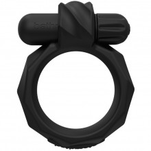 Эрекционное кольцо с вибрацией «MaximusVIBE 55», цвет черный, материал силикон, Bathmate BM-VR-M55, диаметр 5.5 см., со скидкой