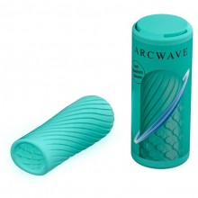 Компактный мастурбатор для мужчин «Arcwave Ghost Pocket Stroker Mint» мятного цвета, WOW Tech AWPN1SG8, из материала силикон, длина 10 см., со скидкой
