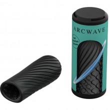 Инновационный мастурбатор для мужчин «Arcwave Ghost Pocket Stroker Black» черного цвета, WOW Tech AWPN1SG9, из материала силикон, длина 10 см., со скидкой