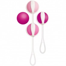 Вагинальные шарики для начинающих «Geisha Balls mini», цвет розовый, Gvibe FT10516, из материала пластик АБС, длина 14 см., со скидкой