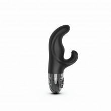 Вибратор-кролик с электростимуляцией «Hop Hop Bob», цвет черный, Mystim GmbH Германия 46540, из материала силикон, длина 16 см., со скидкой