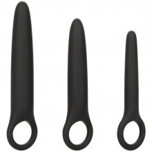 Набор из 3 анальных расширителей «Boundless Dilator Trio», цвет черный, California Exotic Novelties SE-2700-60-3, бренд CalExotics, длина 10.75 см., со скидкой
