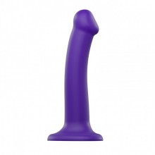 Фаллоимитатор-насадка «Dual Density Bendable Violet M», цвет фиолетовый, Strap-On-Me 6013373, длина 18 см., со скидкой