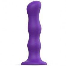 Фаллоимитатор «Dildo Geisha Ball Violet M», цвет фиолетовый, Strap-On-Me 6016862, из материала силикон, длина 16.4 см., со скидкой